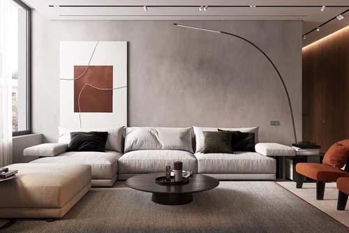珠海现代轻奢风格大平层室内装修设计案例